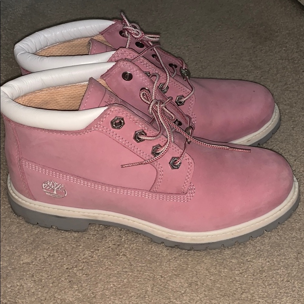 Pink Timberlands